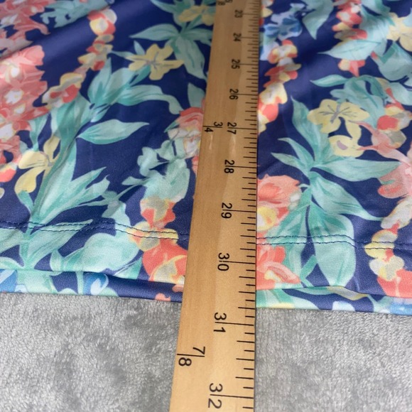 Bad Birdie Mens L Lei'd Polo Shirt Floral Aloha Golf Performance UPF 50 NWT - Picture 6 of 11